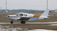 N8820E @ KGHW - PA-28-140 Cherokee taxiing to its hangar after a series of touch-n-goes. - by Kreg Anderson