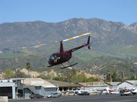 N44NG @ SZP - 2001 Robinson R44 CLIPPER, Lycoming O-540-F1B5 260 Hp derated, pop-out floats, departure - by Doug Robertson