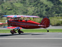 N5762B @ SZP - 1980 Great Lakes 2T-1A-2 SPORT TRAINER, Lycoming AEIO-360-B1F6 180 Hp, near touchdown Rwy 04 - by Doug Robertson