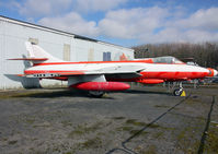 E-424 @ X3DT - AeroVenture - Doncaster. Hunter F51 (c/n 41H-680283). Former Royal Danish Air Force aircraft. - by vickersfour