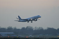 F-HBLA @ EGCC - Climbing away from 05L at dusk. - by MikeP