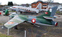 E-421 @ EGLB - Hawker Hunter F.MK51 Ex RDAF at Brooklands - by moxy