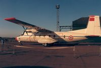 91 @ EGQL - Nord 262D Fregate of ET-65 French Air Force in the static park at the 1988 RAF Leuchars Airshow. - by Peter Nicholson