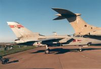 ZE734 @ EGQL - Tornado F.3 of 5 Squadron on display in the static park at the 1988 RAF Leuchars Airshow. - by Peter Nicholson