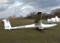 G-CFZW @ PARHAM - ABOUT TO BE PUT IN IT'S TRAILER. PARHAM - by BIKE PILOT