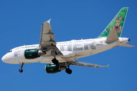 N803FR @ IAH - FFT144 from DEN with Stu, the Eastern Cottontail :) - by AJ Heiser