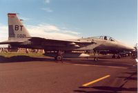 80-0021 @ EGQL - F-15C Eagle of 22nd Tactical Fighter Squadron/36th Tactical Fighter Wing based at Bitburg on display at the 1988 RAF Leuchars Airshow. - by Peter Nicholson