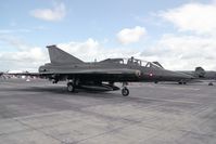 AT-160 @ EGXE - Saab TF-35 Draken. From Eskadrille 729, Karup at RAF Leeming's Air Fair in 1993. - by Malcolm Clarke