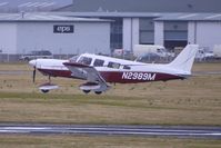 N2989M @ EGBJ - 1977 Piper PA-32-300 landing at Gloucestershire (Staverton) Airport - by Terry Fletcher