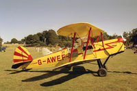 G-AWEF @ WOBURN - Stampe-Vertongen SV-4C at the Famous Grouse DH Moth Rally 1989 held in the grounds of Woburn Abbey, the seat of the Duke of Bedford. - by Malcolm Clarke