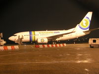 PH-XRA @ EHRD - nightshot of B 737-700 Transavia