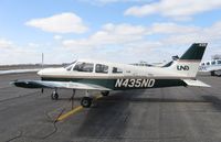 N435ND @ KAXN - University of North Dakota Piper PA-28-161 Warrior on the ramp. - by Kreg Anderson