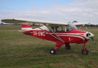 VH-SWC @ YMEL - Piper PA-22 Tripacer. Taken at Melton, Victoria, airfield, at the airshow commemorating the 100th anniversary of the first controlled powered flight in Australia on 18 March 1910 by Harry Houdini