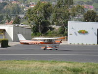 N5227Q @ SZP - 1971 Cessna 150L COMMUTER, Continental O-200 100 Hp, taxi - by Doug Robertson