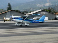 N79904 @ SZP - 1969 Cessna 172K SKYHAWK, Lycoming O-320-E2D 150 Hp, near touchdown Rwy 22 - by Doug Robertson