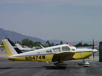 N9474W @ POC - Parked at Brackett - by Helicopterfriend