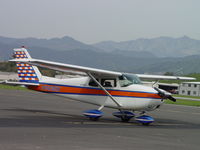 N7345X @ POC - Parked at Brackett's Sunday aircraft and old car display - by Helicopterfriend