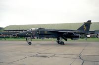 XX116 @ EGXC - Sepecat Jaguar GR1A at RAF Coningsby in 1994. Display aircraft from RAF No 16(R) Sqn based at Lossiemouth. - by Malcolm Clarke