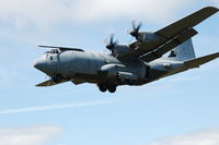 ZH888 @ EGFH - RAF Hercules C5 over Runway 22 - by Roger Winser