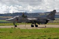 XZ391 @ EGQL - Sepecat Jaguar GR1A.  Flown by RAF No 16(R) Sqn based at Lossiemouth at RAF Leuchars Battle of Britain Air Show in 1997. - by Malcolm Clarke