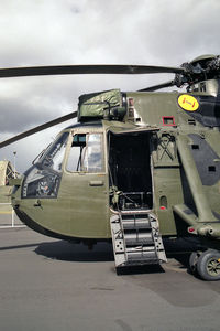 ZF119 @ EGQL - Westland Sea King HC4. From RN AMG, Yeovilton and seen at RAF Leuchar's Battle of Britain Airshow in 1997. - by Malcolm Clarke
