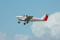 G-BRSJ @ EGFH - Departing Runway 22 - by Roger Winser
