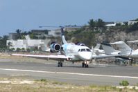 N6GD @ TNCM - N6GD just landed at TNCM and making use of there stopping power