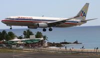 N905AN @ TNCM - Amerincan airlines N905AN landing at TNCM