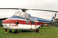 G-APWN @ EGBE - Westland WS-55 Whirlwind 3. At The Midland Air Museum, Coventry Airport in 1992. - by Malcolm Clarke