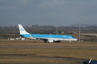 PH-EZB @ EGFF - PH-EZB Embraer 190 arriving at Cardiff - by Pete Hughes