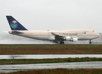 TF-AMI @ LFBO - On take off rwy 32R in Saudia Arabian Cargo c/s - by Shunn311