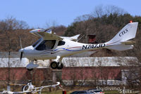 N747JD @ 7B9 - Short final to Ellington, CT - by Dave G