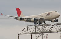 JA8073 @ KLAX - JAL Boeing 747-446, JA8073 7R approach KLAX. - by Mark Kalfas