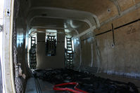 N845FE @ KIAH - Very simple interior of the cargo C208. It's just a shell. - by Darryl Roach
