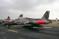 MM55459 @ EGDM - Aermacchi MB-339A MLU at the Battle of Britain Airshow, A&AEE, Boscombe Down in 1990. - by Malcolm Clarke