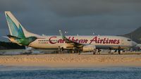 9Y-KIN @ TNCM - Caribbean airlines at the tresh hold for a late afternoon take off at TNCM - by Daniel Jef