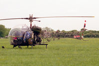 XT131 @ EGTC - Agusta Sioux AH1 at Cranfield Airport in 1996. - by Malcolm Clarke