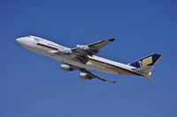9V-SFJ @ KLAX - Singapore Airlines Cargo Mega Ark 747-412F - by speedbrds