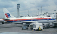 N9057U @ DEN - United 737 @ Stapleton Airport. Scanned from a slide, taken from N7646U