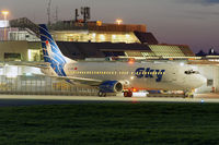 TC-SKB @ LOWL - SkyAirlines Boeing B737-430 on Apron in LOWL/LNZ - by Janos Palvoelgyi