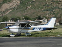 N9103H @ RIR - Parked and tied down - by Helicopterfriend