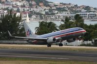 N956AN @ TNCM - American airlines departing TNCM runway 28