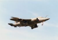 XT286 @ EGQS - Buccaneer S.2B of 208 Squadron on final approach to RAF Lossiemouth in May 1989. - by Peter Nicholson