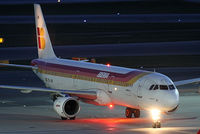 EC-IJN @ LOWW - Iberia Airbus A321-211, c/n: 1836 ; night ; beacon
