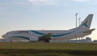 TC-TLB @ EDDP - Taxiing for a return to Antalya - by Holger Zengler