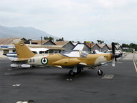 N350TP @ SZP - 1983 Siai-Marchetti SF.260TP, Allison 250-B17 Tri-blade Turboprop 385 shp, UAE flagged, flown from right seat - by Doug Robertson