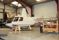 G-SGPL @ EGBW - Robinson R 44 at Wellesbourne - by Terry Fletcher
