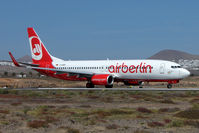 D-ABBE @ GCRR - Air Berlin B737 at Arrecife , Lanzarote in March 2010