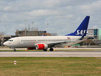 LN-RRB @ EGCC - Scandinavian Airlines - by Chris Hall