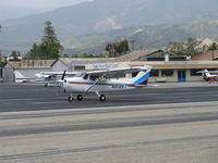 N918VT @ SZP - 1982 Cessna 172P, Lycoming O-320-D2J 160 Hp, landing roll Rwy 22 - by Doug Robertson